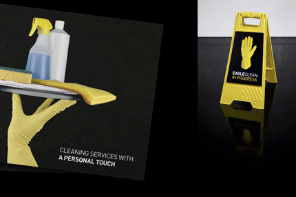 Eagle Clean signage design