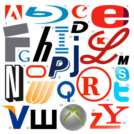 Logo Design  Alphabets on Brand Alphabets  Chicken Now  The Apple Logo Designer  And A Fuss Over