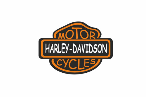 Harley Davidson logo in Comic Sans