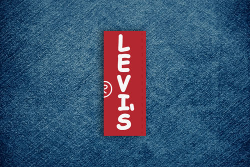 Levi's logo in Comic Sans