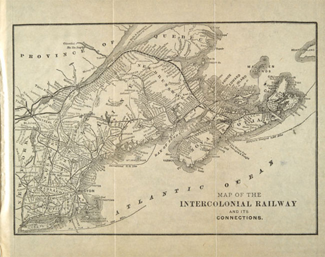 Intercolonial Railway map