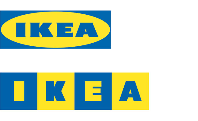 IKEA old and new logos