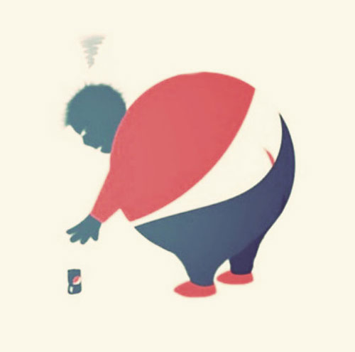 Pepsi butt crack