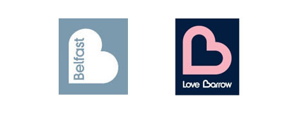 belfast love barrow logos