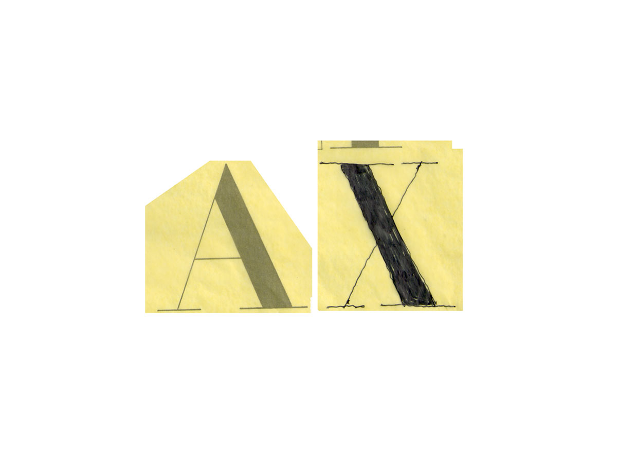 AX logo sketch
