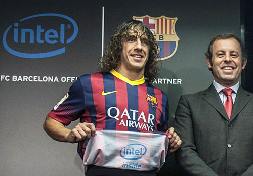 Intel Inside Barcelona shirt sponsor