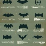 The evolution of the Batman symbol