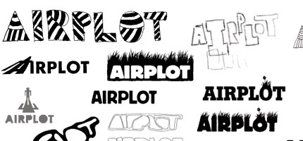 Airplot logo design sketches