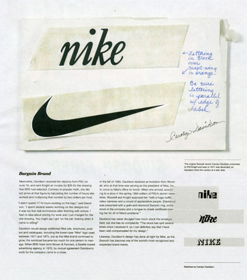 Nike logo sketch