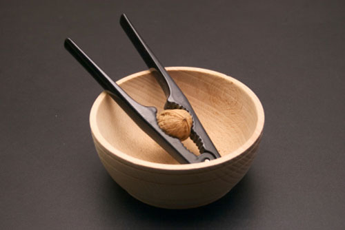 Nut cracker bowl