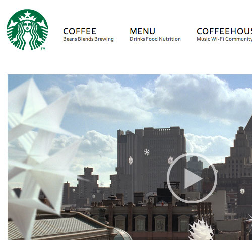 Starbucks website Nov 2011