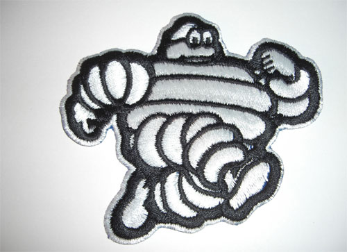 Michelin man embroidered patch