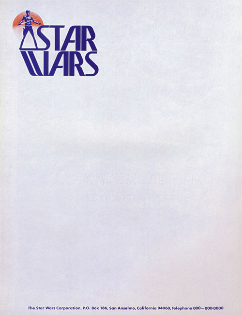 Star Wars letterhead