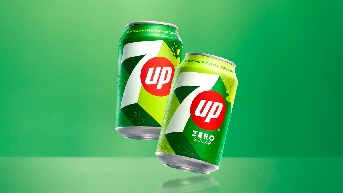 7UP logo and can design