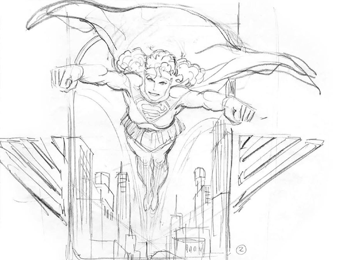 Supergirl sketch