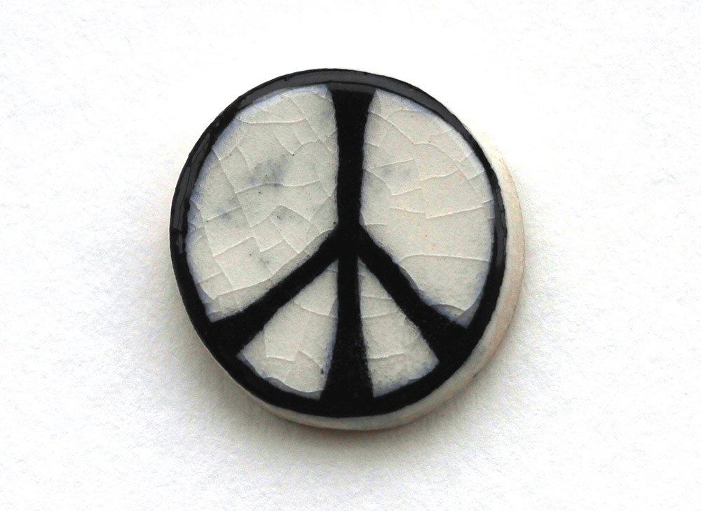 CND badge clay