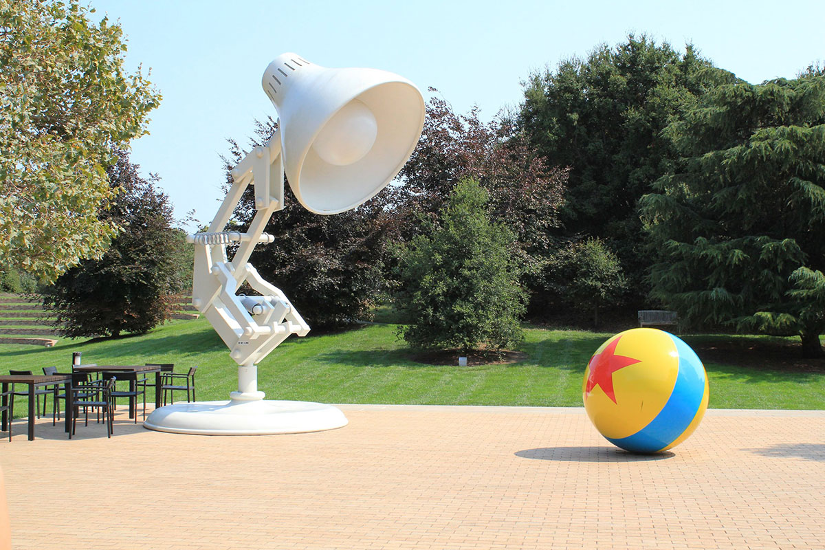 Pixar Studios lamp and ball