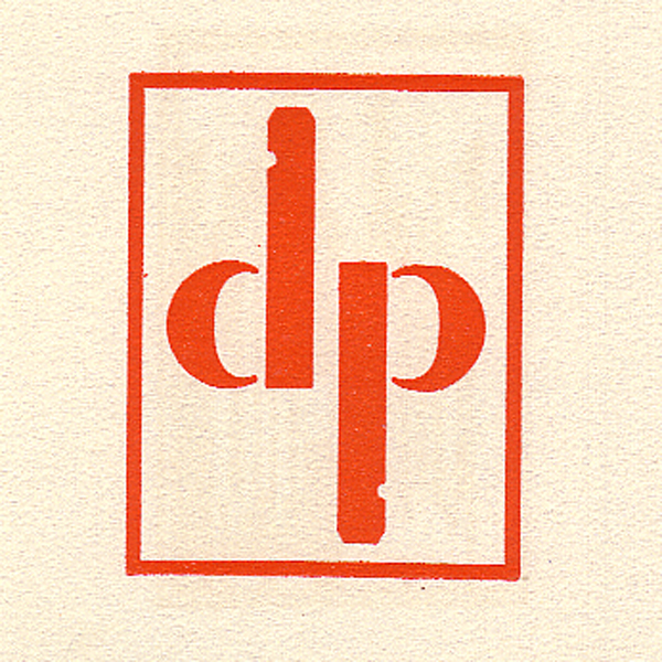 Detroy Press logo, oleh Clarence Hornung