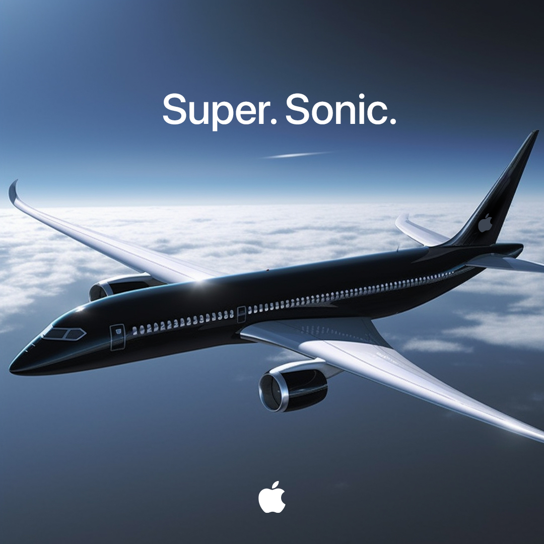 Apple jet plane